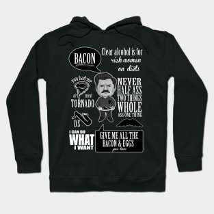 Ron Swanson Montage Hoodie